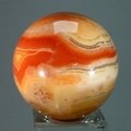 Banded Carnelian Crystal Sphere ~45mm