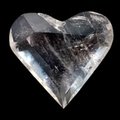 BEAUTIFUL Quartz Faceted Polished Heart ~64mm