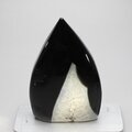 Black Agate Crystal Flame ~74x50mm