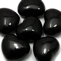 Black Obsidian Crystal Heart ~45mm