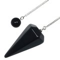Black Obsidian Crystal Pendulum
