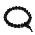 Black Obsidian Power Bead Bracelet