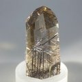 Black Rutile Smoky Quartz Polished Point ~4.5 x 2.5cm