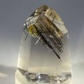 Black Rutile Smoky Quartz Polished Point ~43 x 32mm