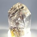 Black Rutile Smoky Quartz Polished Point ~5 x 3 cm