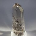 SPIRITUAL Black Rutile Smoky Quartz Polished Point ~7 x 3cm