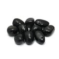 Black Tourmaline Drilled Tumble Stone