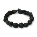 Black Tourmaline Unpolished Nugget Bracelet