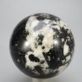 Black Tourmaline with White Quartz Crystal Sphere ~62mm