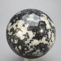 Black Tourmaline with White Quartz Crystal Sphere ~64mm