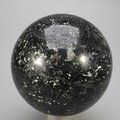 Black Tourmaline with White Quartz Crystal Sphere ~66mm