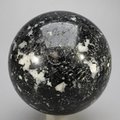 Black Tourmaline with White Quartz Crystal Sphere ~67mm