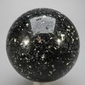 Black Tourmaline with White Quartz Crystal Sphere ~67mm