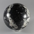 Black Tourmaline with White Quartz Crystal Sphere ~7.5cm