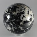 GORGEOUS Black Tourmaline with White Quartz Crystal Sphere ~8cm