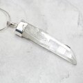 Blades of Light Quart Point Healing Crystal 925 Silver Pendant ~57mm