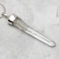 Blades of Light Quart Point Healing Crystal 925 Silver Pendant ~59mm