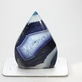 Blue Agate Crystal Flame ~68x49mm