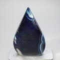 Blue Agate Crystal Flame ~86x53mm