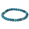 Premium Blue Apatite 6mm Round Bead Bracelet