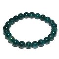 Blue Apatite 8mm Round Bead Bracelet