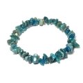 Blue Apatite Gemstone Chip Bracelet