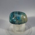 Blue Apatite Tumblestone  ~27mm