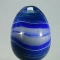 Blue Banded Agate Crystal Egg ~48mm