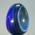 Blue Banded Agate Crystal Egg ~48mm