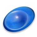 Blue Cat's Eye Thumb Stone ~40mm