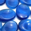 Blue Cat's Eye Thumb Stone ~40mm