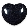 Blue Goldstone Crystal Heart ~45mm