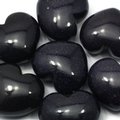 Blue Goldstone Crystal Heart ~45mm