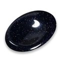 Blue Goldstone Thumb Stone ~40mm