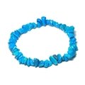 Blue Howlite Gemstone Chip Bracelet