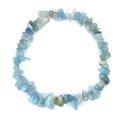 Blue Lace Agate Gemstone Chip Bracelet