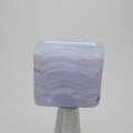 Blue Lace Agate Polished Tile ~30x29mm