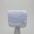 Blue Lace Agate Polished Tile ~32x29mm