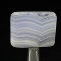 Blue Lace Agate Polished Tile ~36x30mm