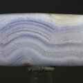 Blue Lace Agate Polished Tile ~38 x 20mm