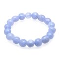 Blue Lace Agate Crystal Bead Bracelet