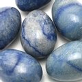 Blue Quartz Crystal Egg ~48mm