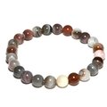 Botswana Agate 8mm Round Bead Bracelet