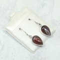 Botswana Agate 925 Silver Drop Earrings ~18mm