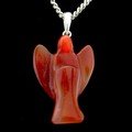 Carnelian Angel Pendant - 30mm