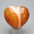 Carnelian Crystal Heart ~45mm