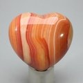 Carnelian Crystal Heart ~45mm