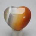 Carnelian Crystal Heart ~45mm