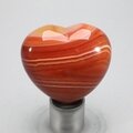 Carnelian Crystal Heart ~45mm