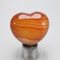 Carnelian Crystal Heart ~45mm